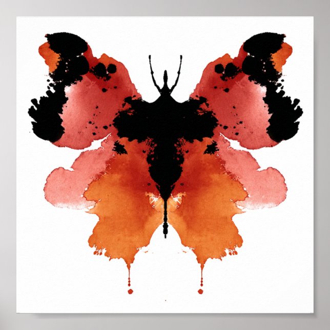 Affiche Test Inkblot Rorschach. Ne me traite pas de fou (Devant)