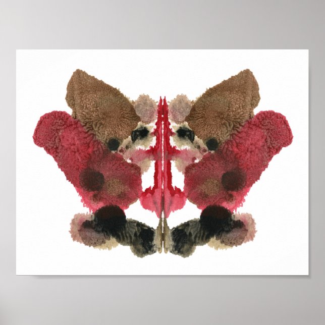 Affiche Test Inkblot Rorschach. Ne me traite pas de fou (Devant)