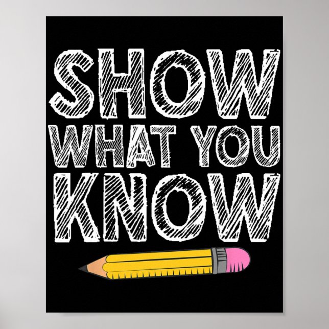 Affiche Test Jour Art Pour Hommes Femmes Tester Test (Devant)