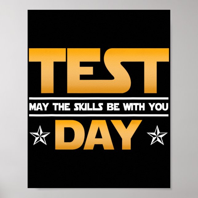 Affiche Test Jour - Que Les Compétences Soient Avec Vous À (Devant)