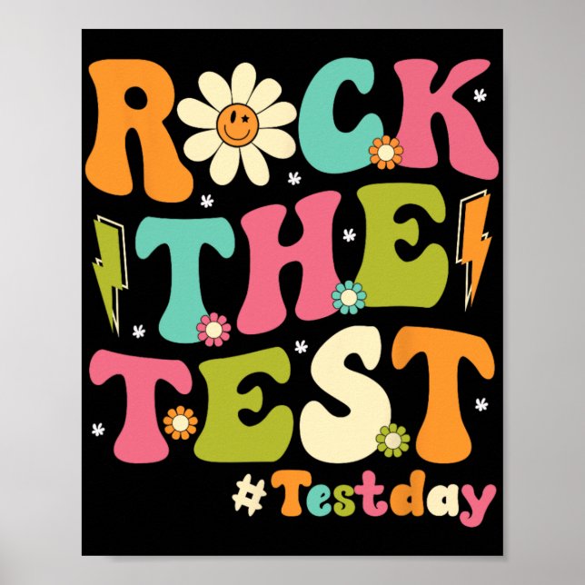 Affiche Test Retro Super Enseignant Jour de test (Devant)