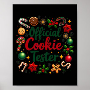 Affiche Testeur de biscuits officiel Drôle de Noël Couples