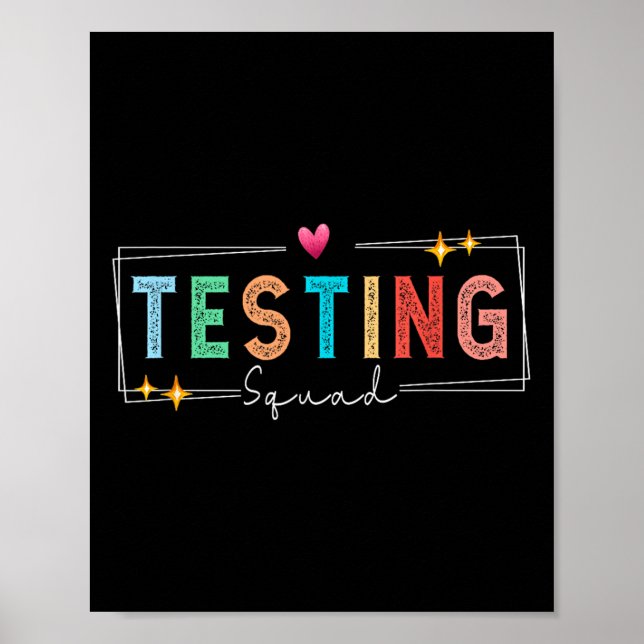 Affiche Testing Squad - Test Day 2024 Teacher Motivational (Devant)