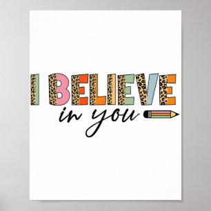 Affiche Tests motivationnels Funny School Teacher Kid Test