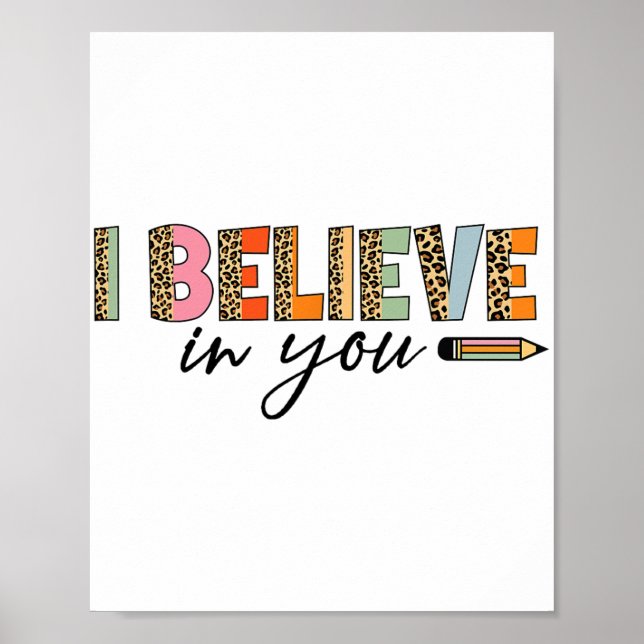 Affiche Tests motivationnels Funny School Teacher Kid Test (Devant)