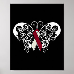 Affiche Tête &amp; Sensibilisation au cancer du cou T Ribb