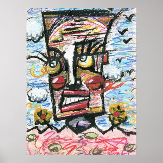 Affiche Tête dans les nuages (Devant)