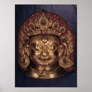 Affiche Tête de Bhairava, fin du 17ème siècle
