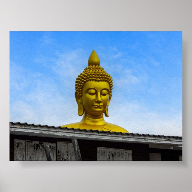 Affiche Tête de Bouddha à Bangkok (Devant)