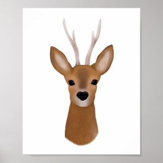 Affiche Tête de cerf