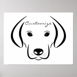 Affiche Tête de chiot mignonne Thunder_Cove
