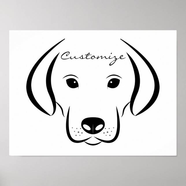 Affiche Tête de chiot mignonne Thunder_Cove (Devant)