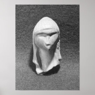 Affiche Tête de femme dite Vénus de Brassempouy