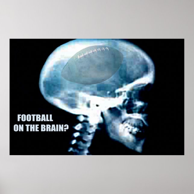 Affiche Tête de football (rayons X) (Devant)