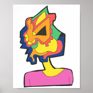 Affiche Tête de lapin