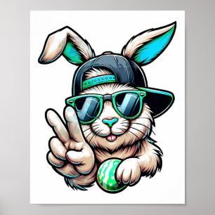 Affiche Tête De Lapin Avec Sungels Pour Garçons Hommes Enf