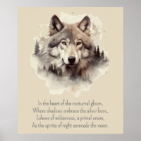 Tête de loup magnifique et poème II