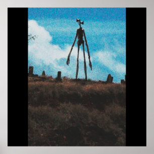 Affiche Tête de sirène photo d'horreur