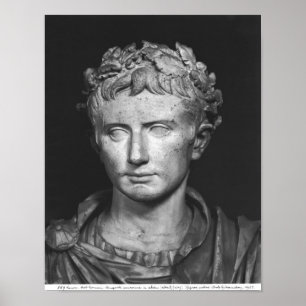 Affiche Tête d'empereur Augustus