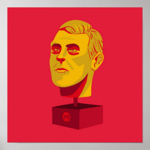 Affiche Tête d'or brillante