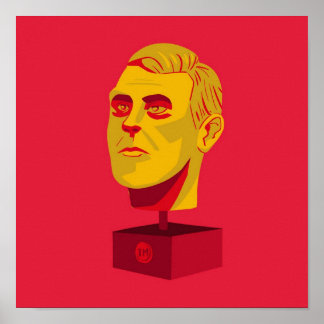 Affiche Tête d'or brillante