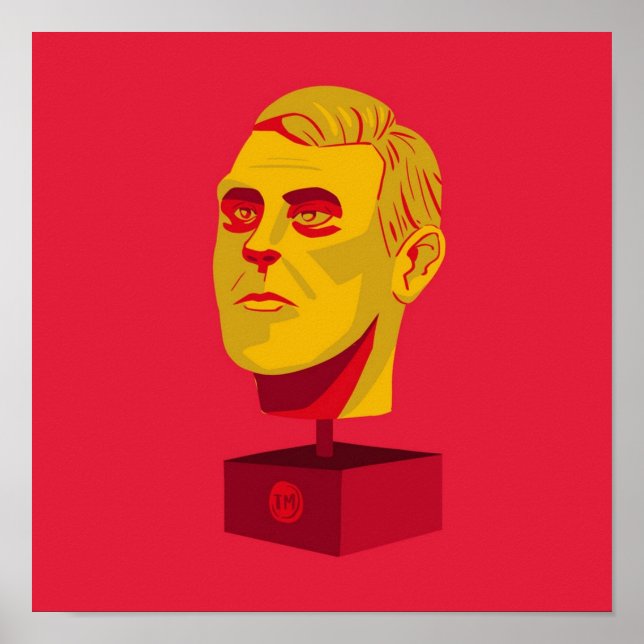 Affiche Tête d'or brillante (Devant)