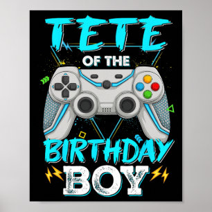 Affiche Tete Du Jeu Vidéo De Correspondance Du Garçon D'an