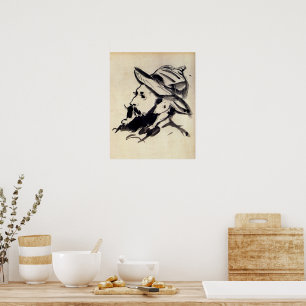 Affiche Tête d'un homme par Claude Monet,