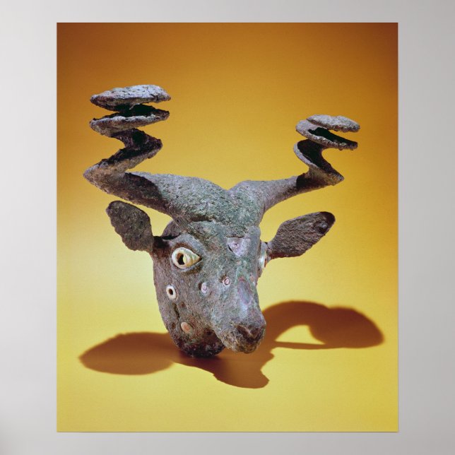 Affiche Tête d'un taureau, d'Irak, c.2000 av. (Devant)