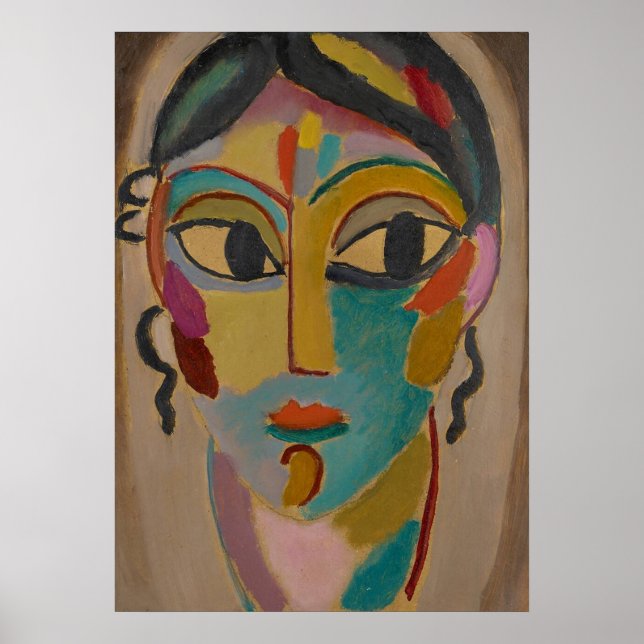 AFFICHE TÊTE D'UNE FILLE (Devant)