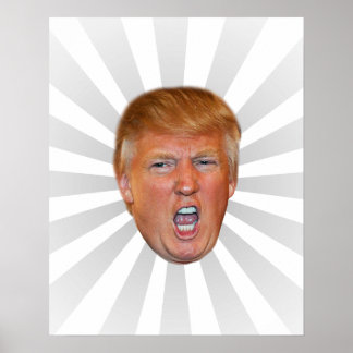 Affiche Tête flottante Donald Trump