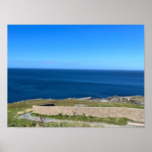 Affiche Tête Malin d'Ardmalin Comté Donegal Irlande Europe