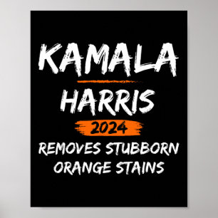 Affiche Tête Orange Kamala Harris-2024