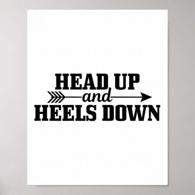 Affiche Tête vers le haut &amp ; talons vers le bas Horseb (Devant)