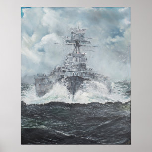 Affiche Têtes de capuchon pour Bismarck 23 mai 1941. 2014