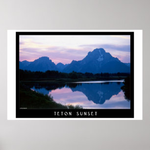 Affiche Teton Sunset