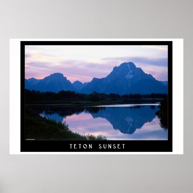 Affiche Teton Sunset (Devant)
