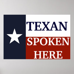 Affiche Texan Spoken Here