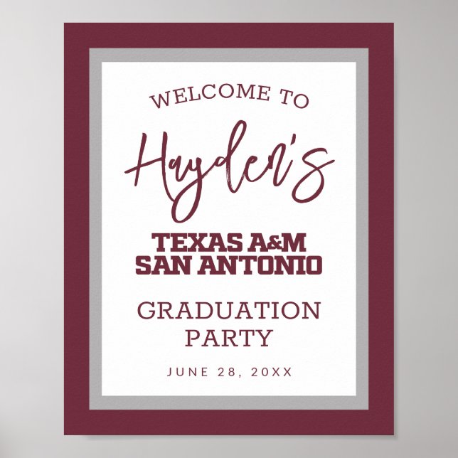 Affiche Texas A&M San Antonio (Devant)