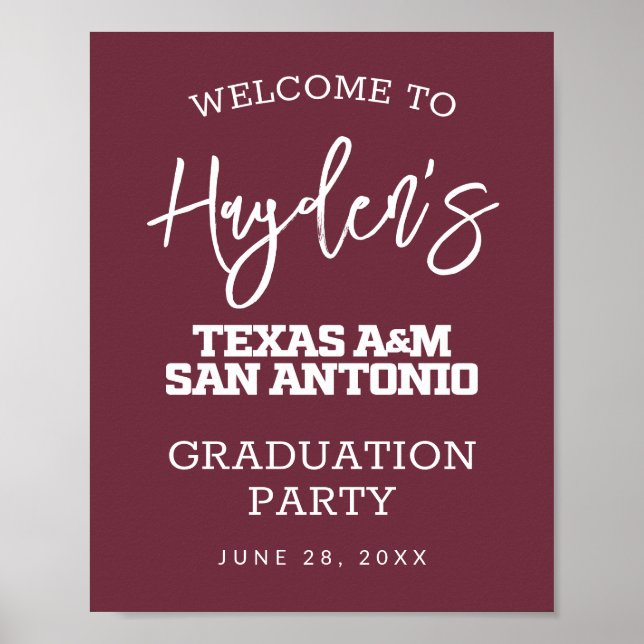 Affiche Texas A&M San Antonio (Devant)