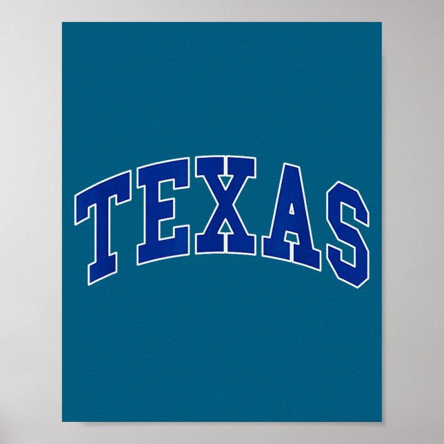 Affiche Texas - conception de style rétro - classique  (Devant)