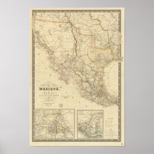 Affiche Texas et Mexique