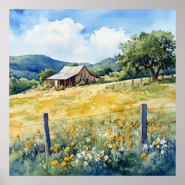 Affiche Texas Hill Country (Devant)