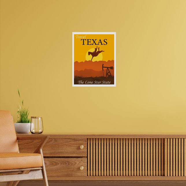 Affiche Texas, l'État de la Lone Star, (Salon 2)