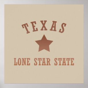 Affiche texas moderne style coucher de soleil motif