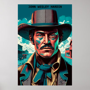 Affiche Texas Outlaw John Wesley Hardin