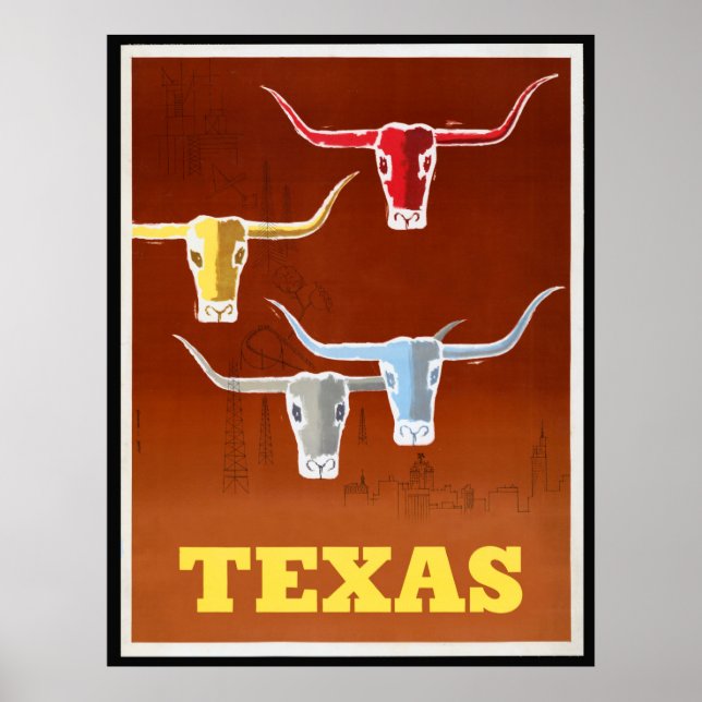 Affiche Texas photos Vintages non médiatisées Vieux Pictur (Devant)