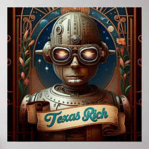 Affiche Texas Rich - Visionnaire Steampunk