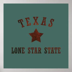 Affiche texas rustique motif à l'ouest sauvage