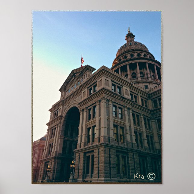 Affiche Texas State Capitol Building, Austin TEXAS (Devant)